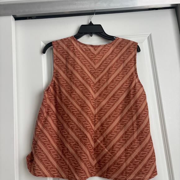 Gudrun Sjöden Lightweight Sleeveless Organic Cotton Tank Blouse Top M Boho Artsy - Picture 9 of 10